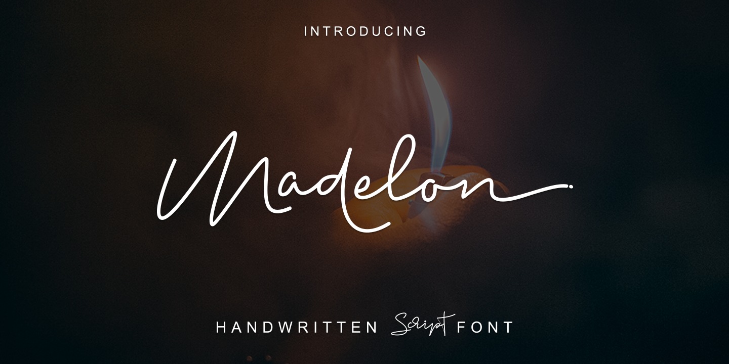 Пример шрифта Madelon Script #1