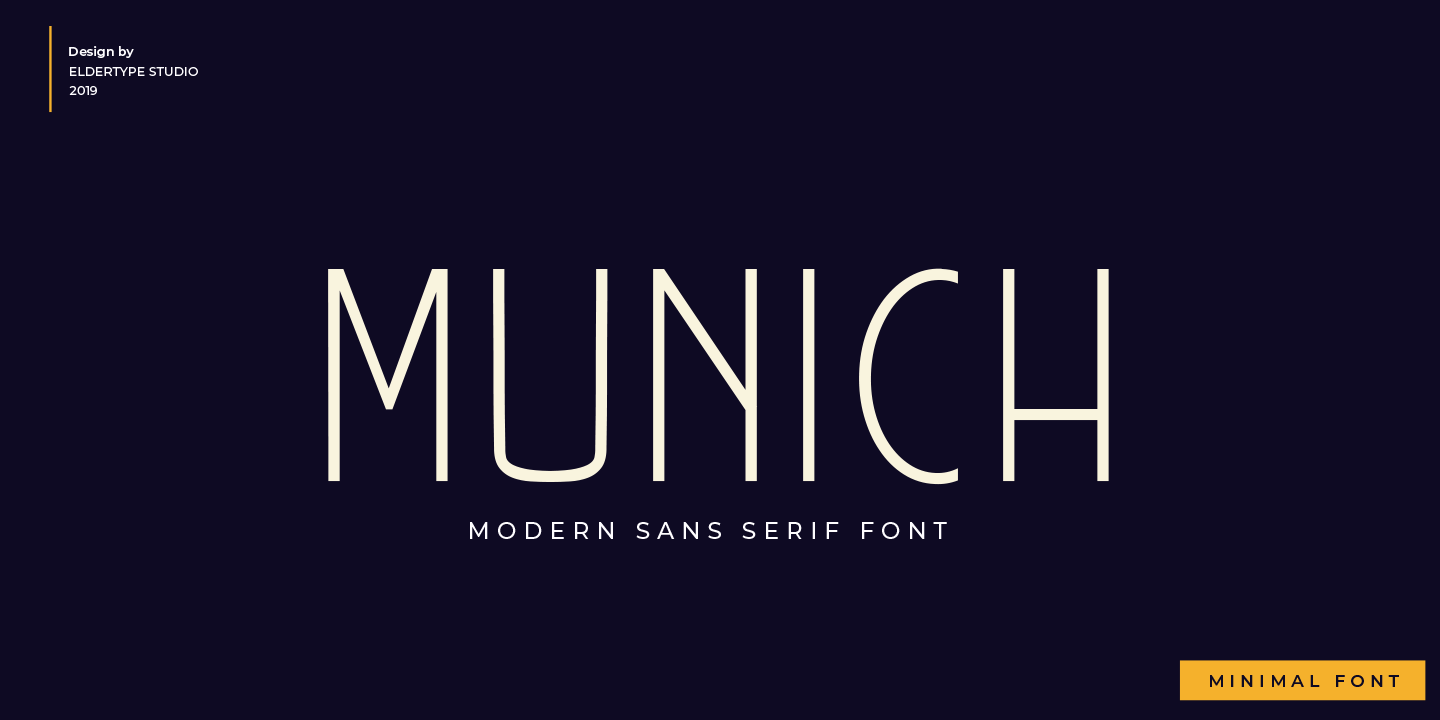 Пример шрифта MUNICH SANS #1