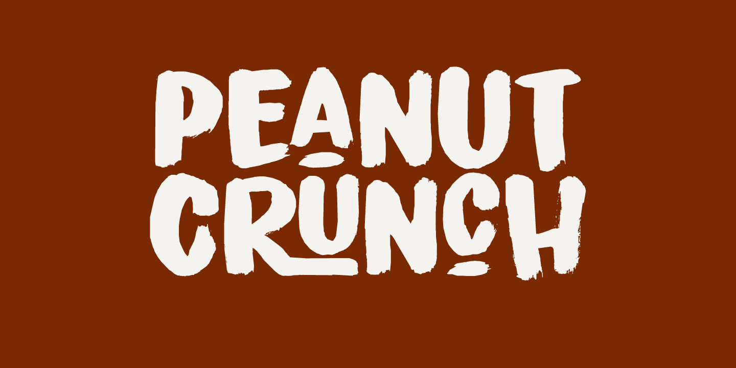 Пример шрифта Peanut Crunch #1