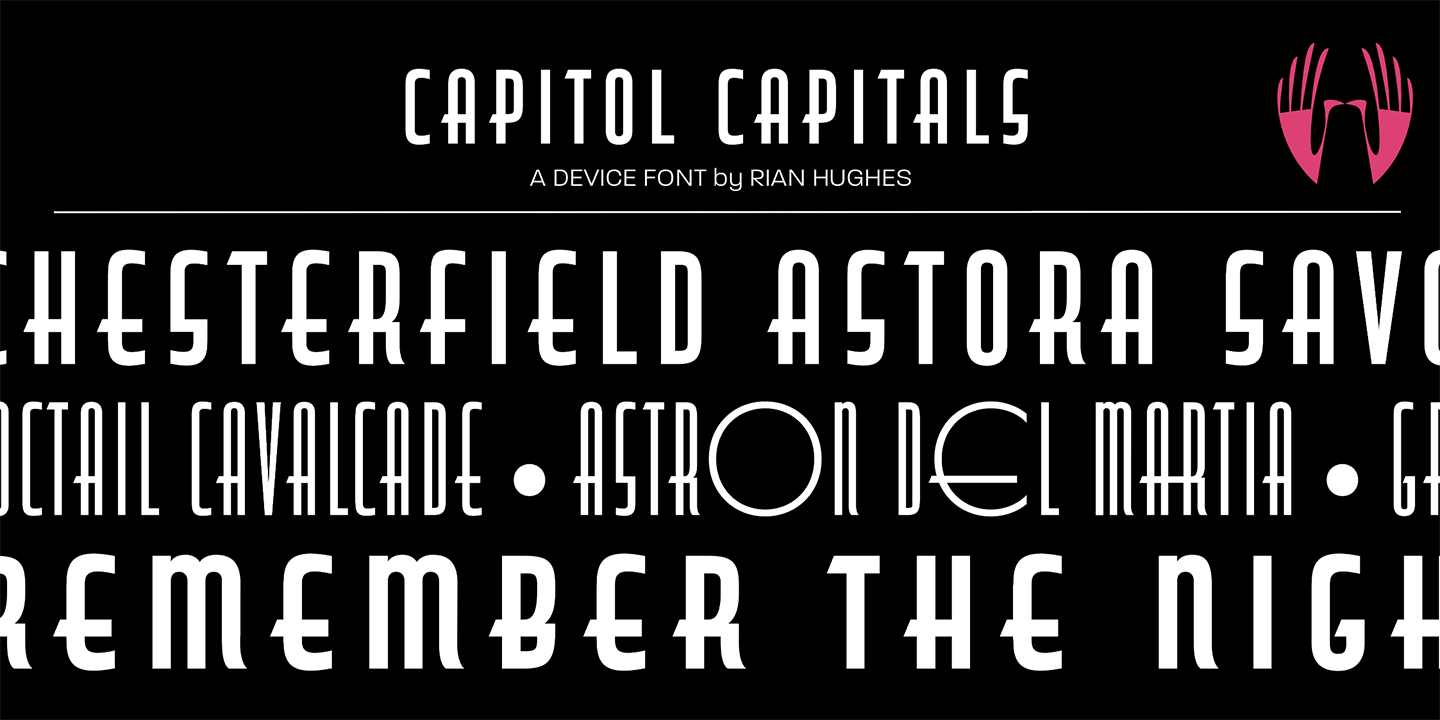Пример шрифта Capitol #1