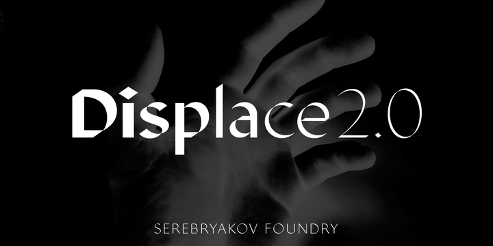 Пример шрифта Displace 2.0 #1