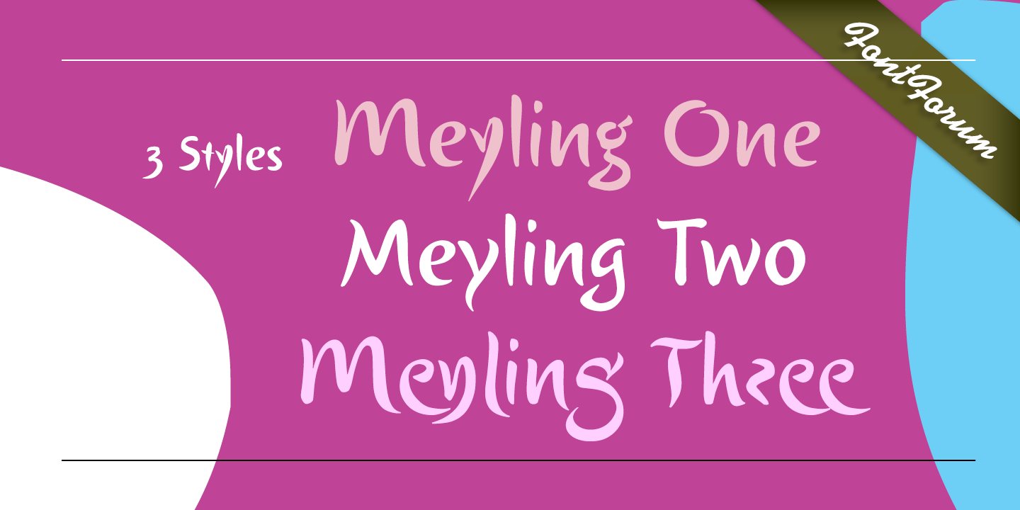 Пример шрифта Meyling #3