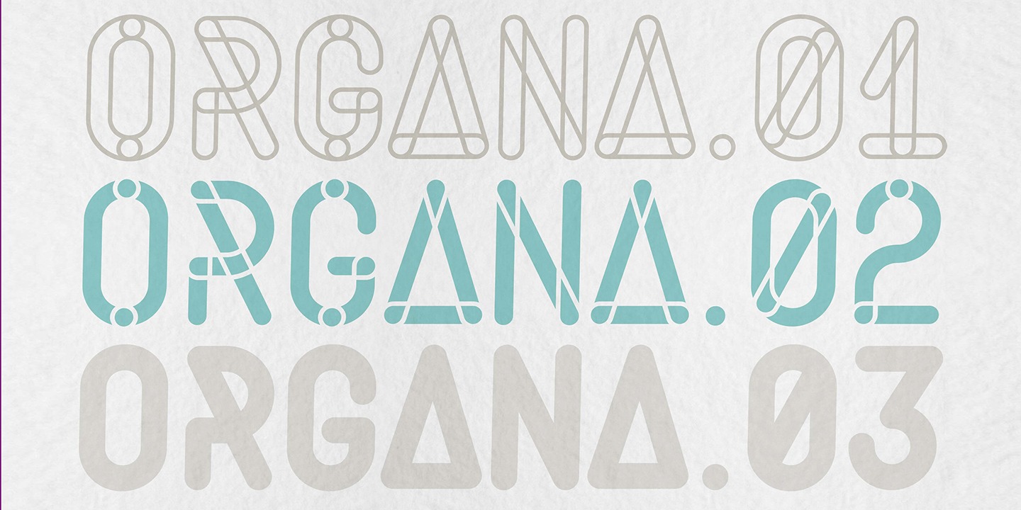 Пример шрифта Organa #4