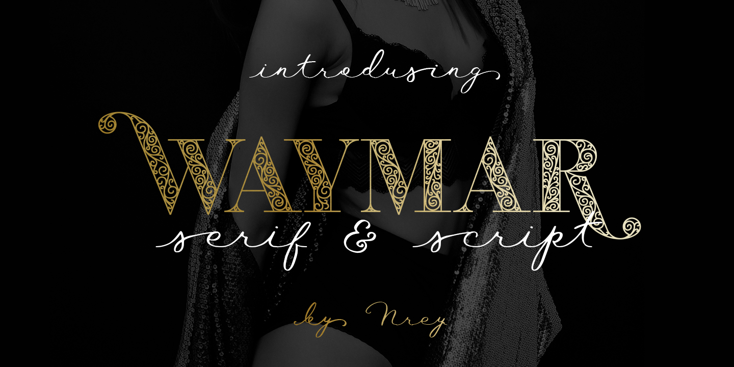 Пример шрифта Waymar #1