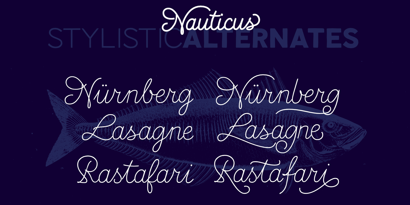Пример шрифта Nauticus Sans #3