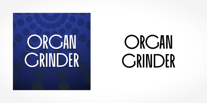 Пример шрифта Organ Grinder #1
