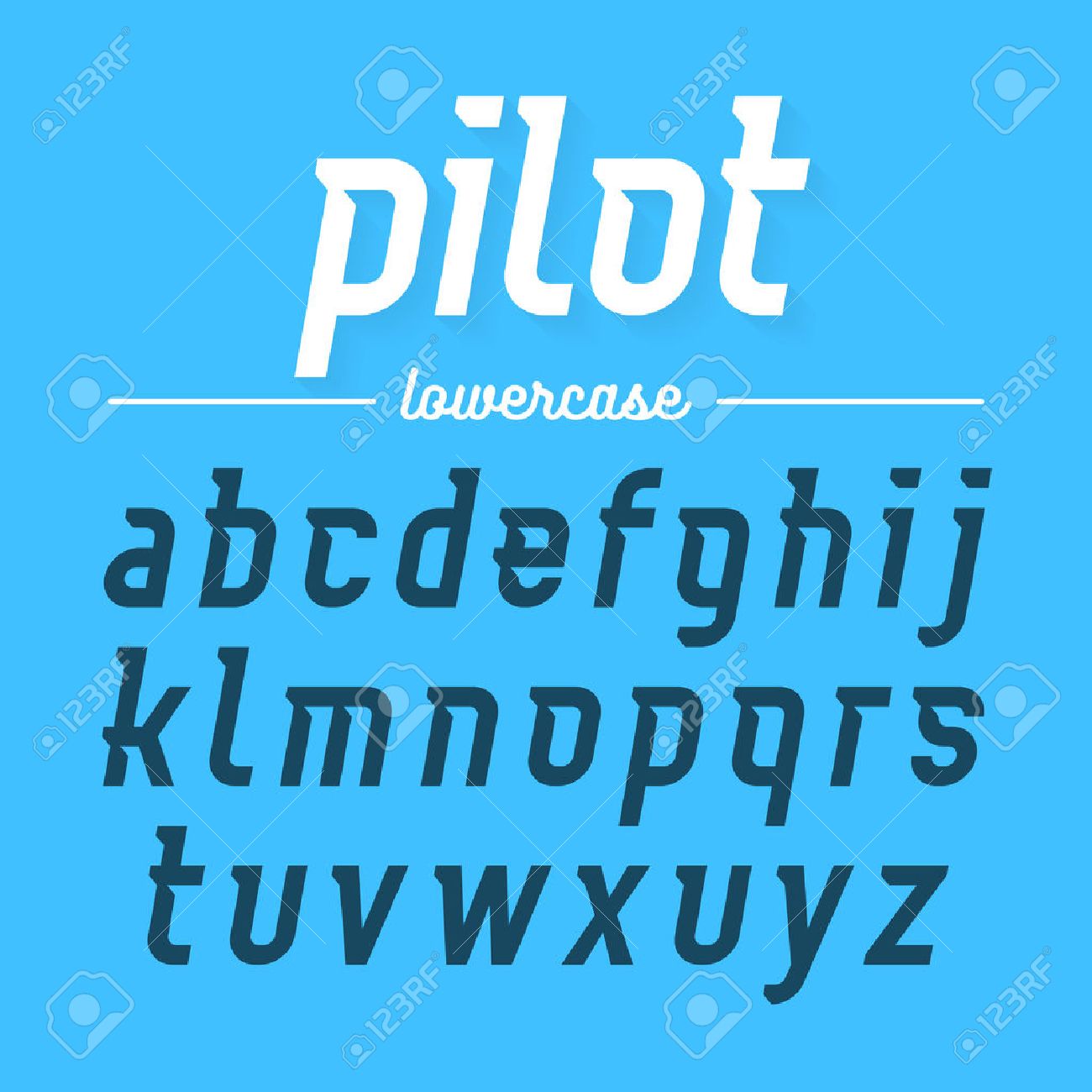 Пример шрифта Pilot #1