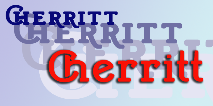 Пример шрифта Cherritt #1