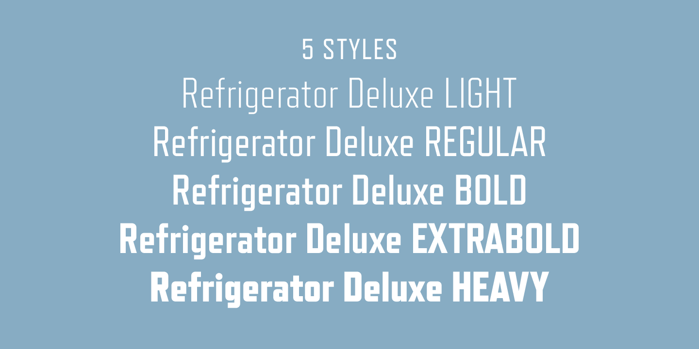 Пример шрифта Refrigerator Deluxe #3