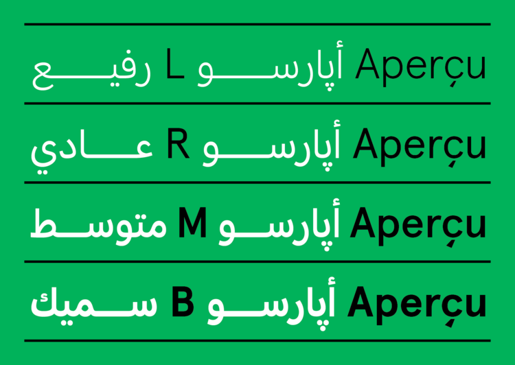 Пример шрифта Apercu Arabic Pro #1