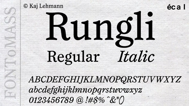 Пример шрифта Rungli #1