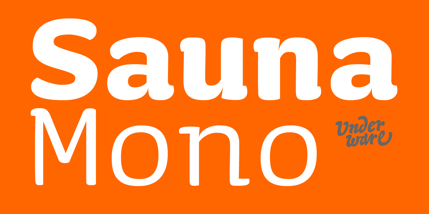 Пример шрифта Sauna Mono Pro #1