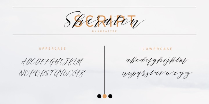 Пример шрифта Sheraton Script #2