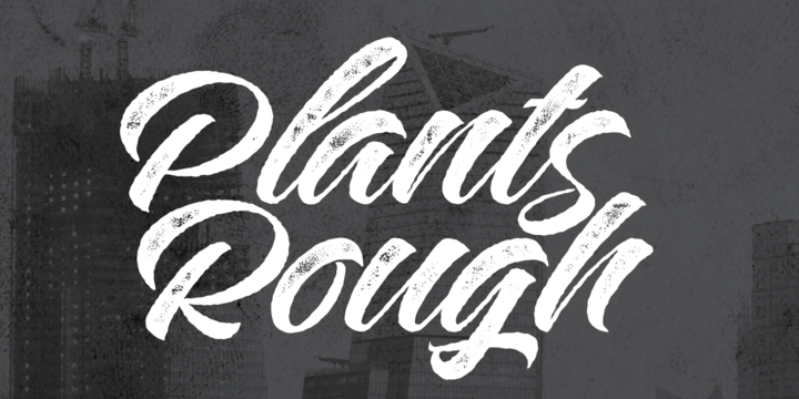 Пример шрифта Plants #4