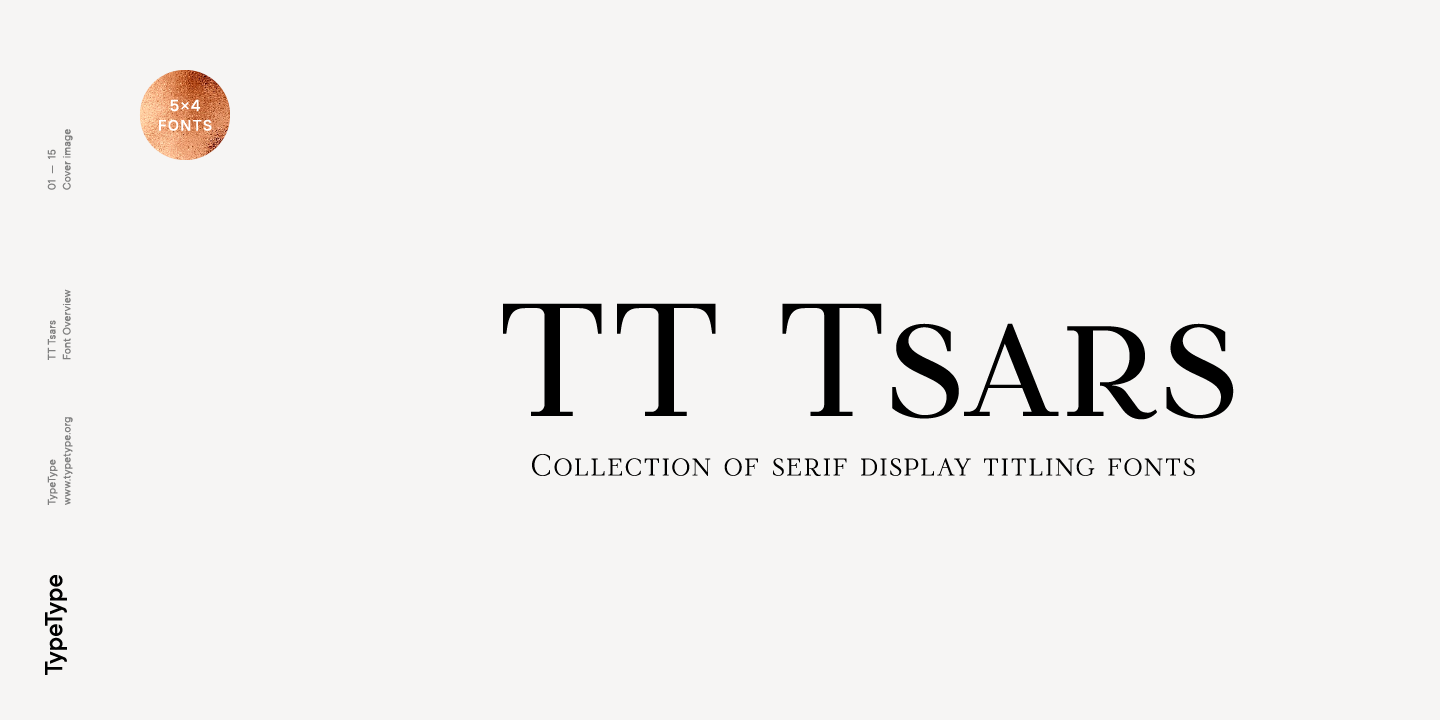 Пример шрифта TT Tsars #1
