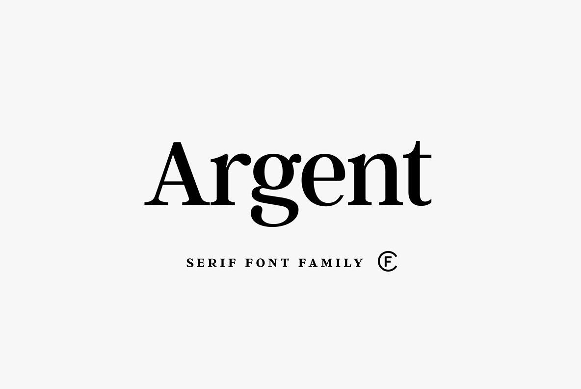 Пример шрифта Argent CF #1