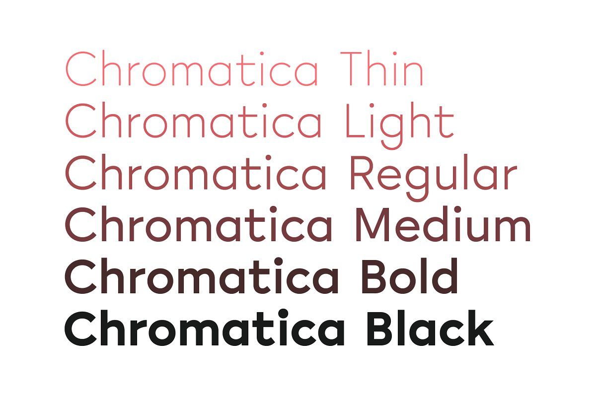 Пример шрифта Chromatica #1