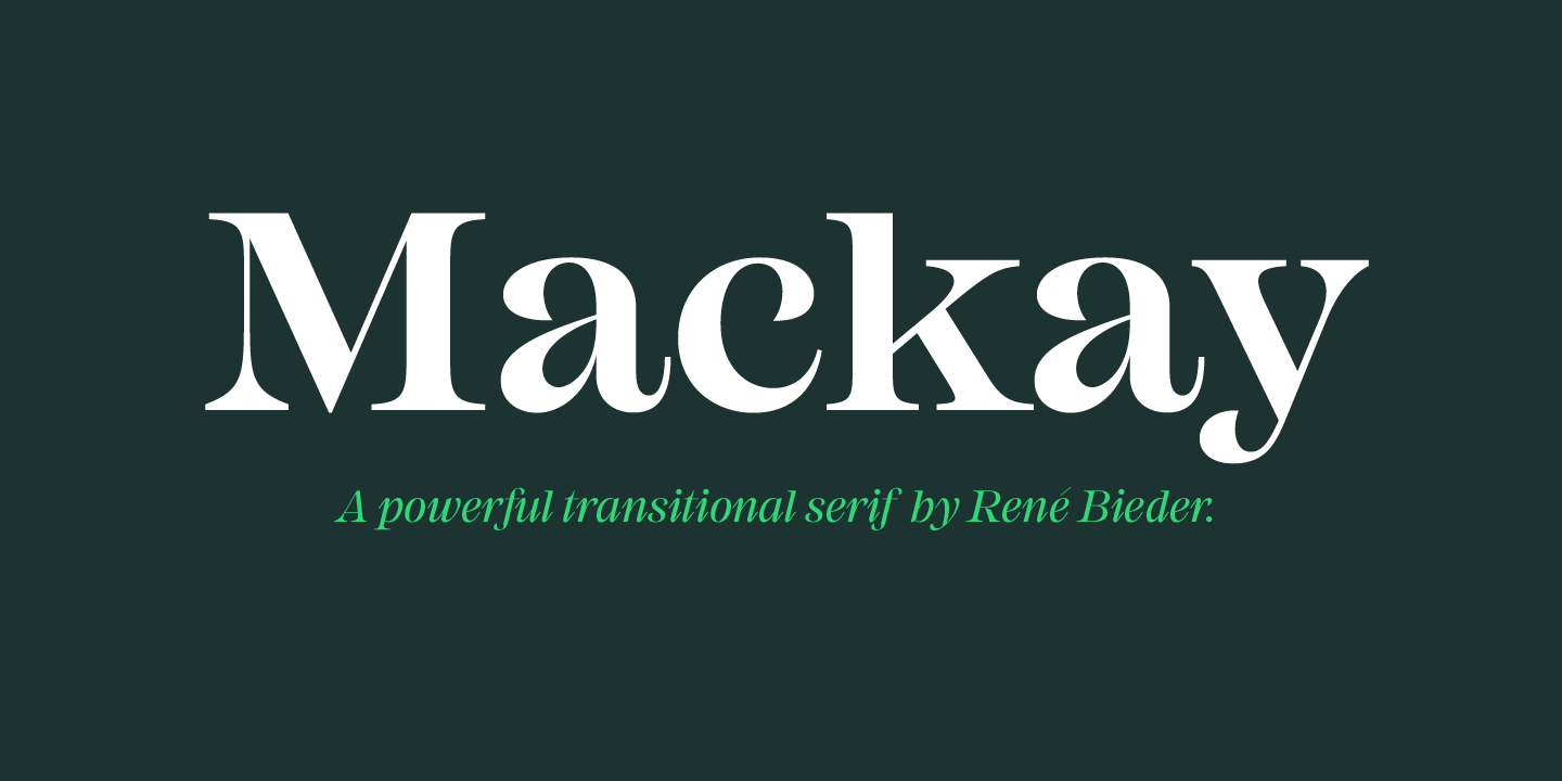 Пример шрифта Mackay #1