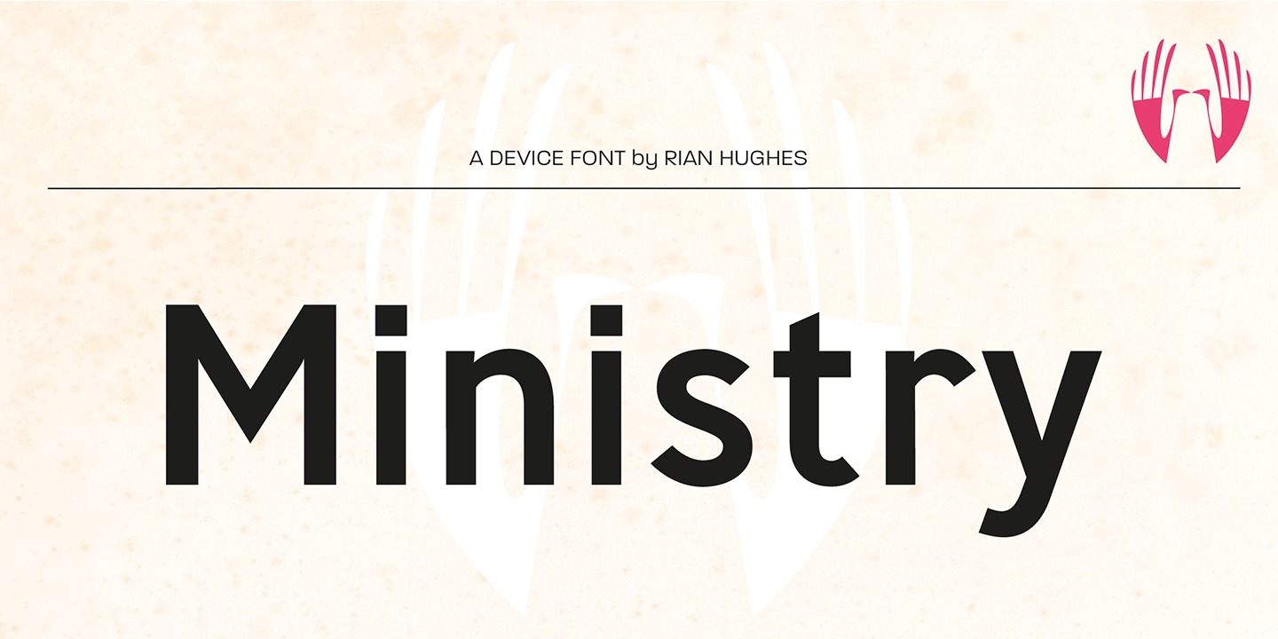 Пример шрифта Ministry #4