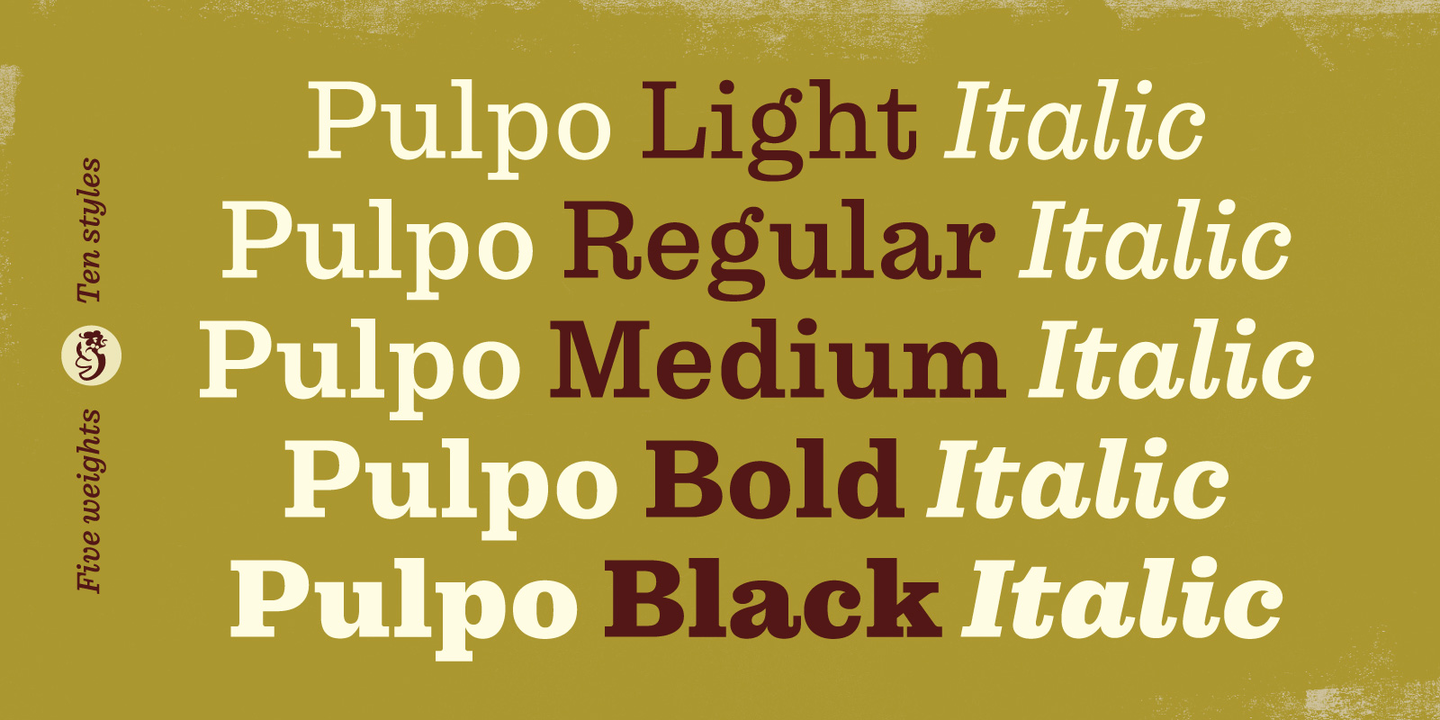 Пример шрифта Pulpo #3