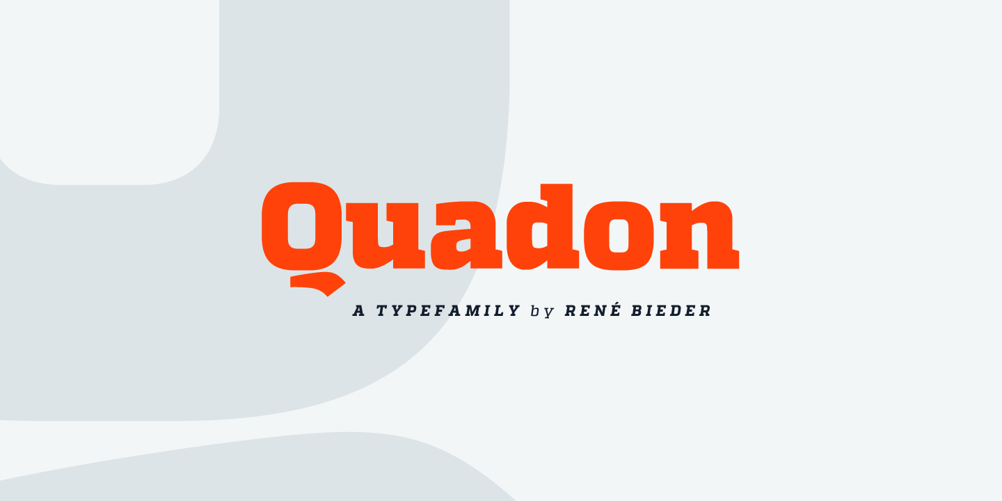 Пример шрифта Quadon #1
