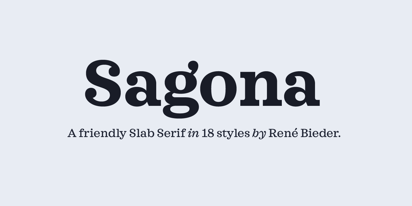 Пример шрифта Sagona #1