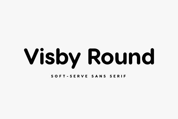 Пример шрифта Visby Round CF #1