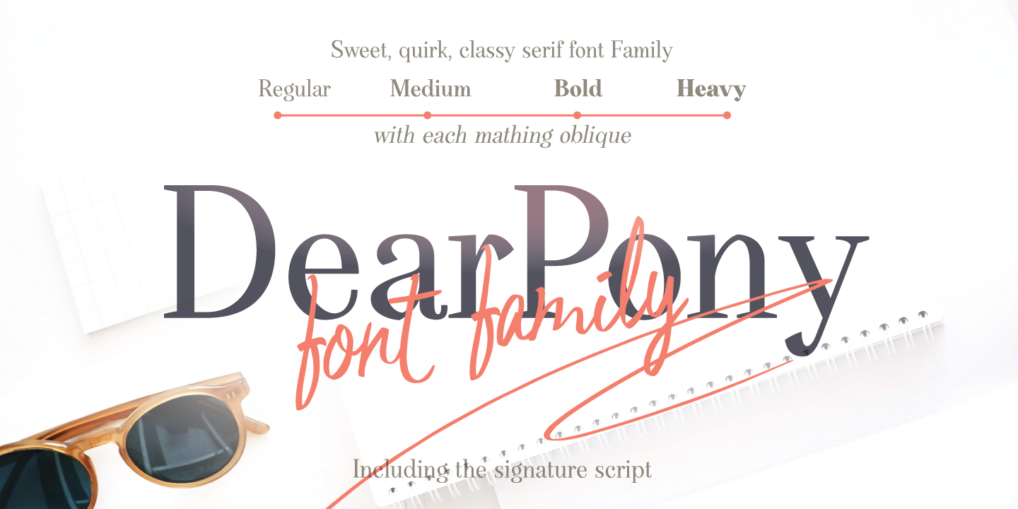 Пример шрифта Dear Pony #1