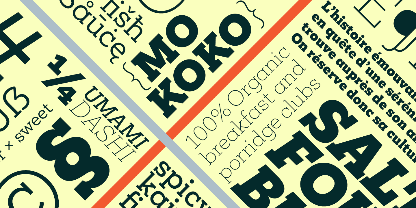 Пример шрифта Mokoko #3