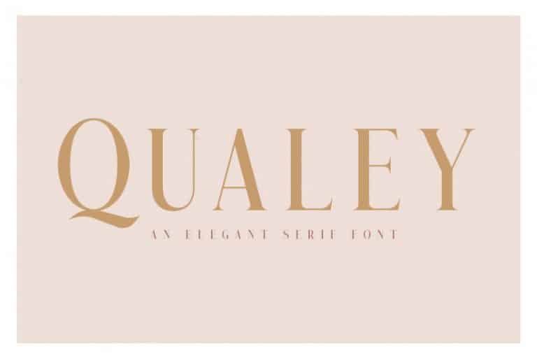 Пример шрифта Qualey #1