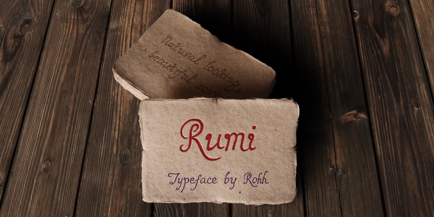 Пример шрифта Rumi #1