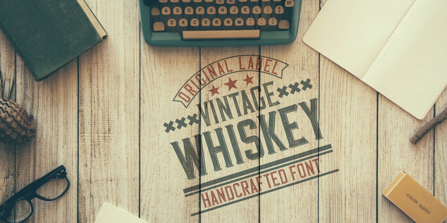 Пример шрифта Vintage Whiskey #3