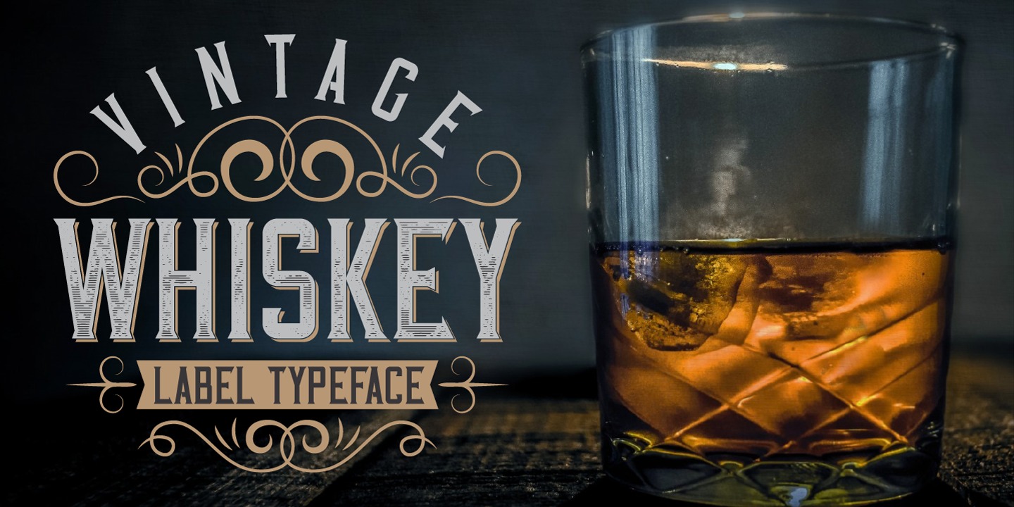 Пример шрифта Vintage Whiskey #1
