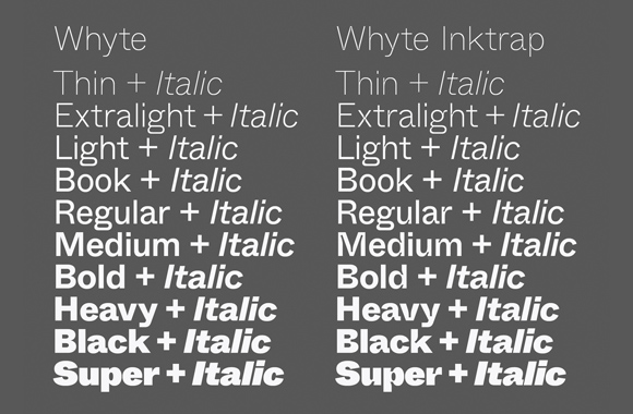 Пример шрифта Whyte Inktrap #2