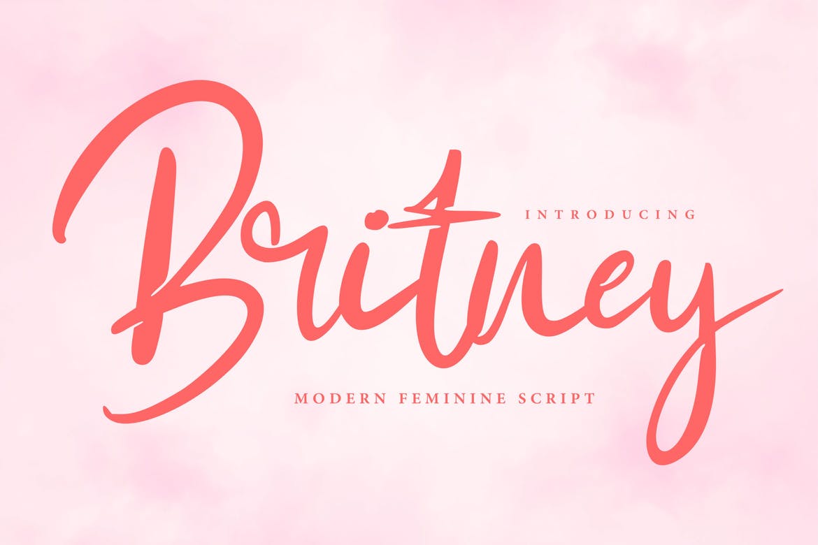 Пример шрифта Britney #1