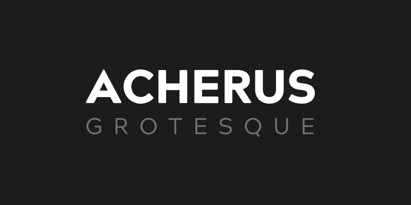 Пример шрифта Acherus Grotesque #1