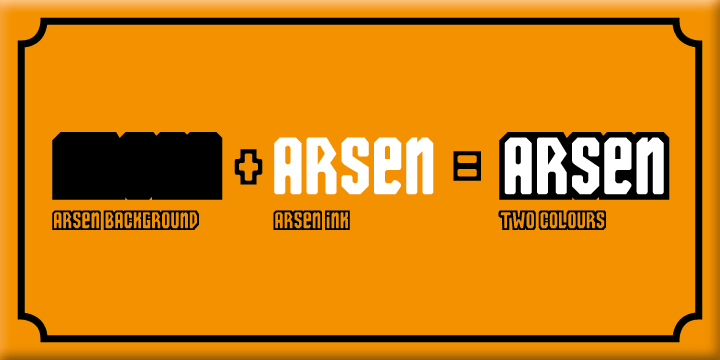 Пример шрифта Arsen #2