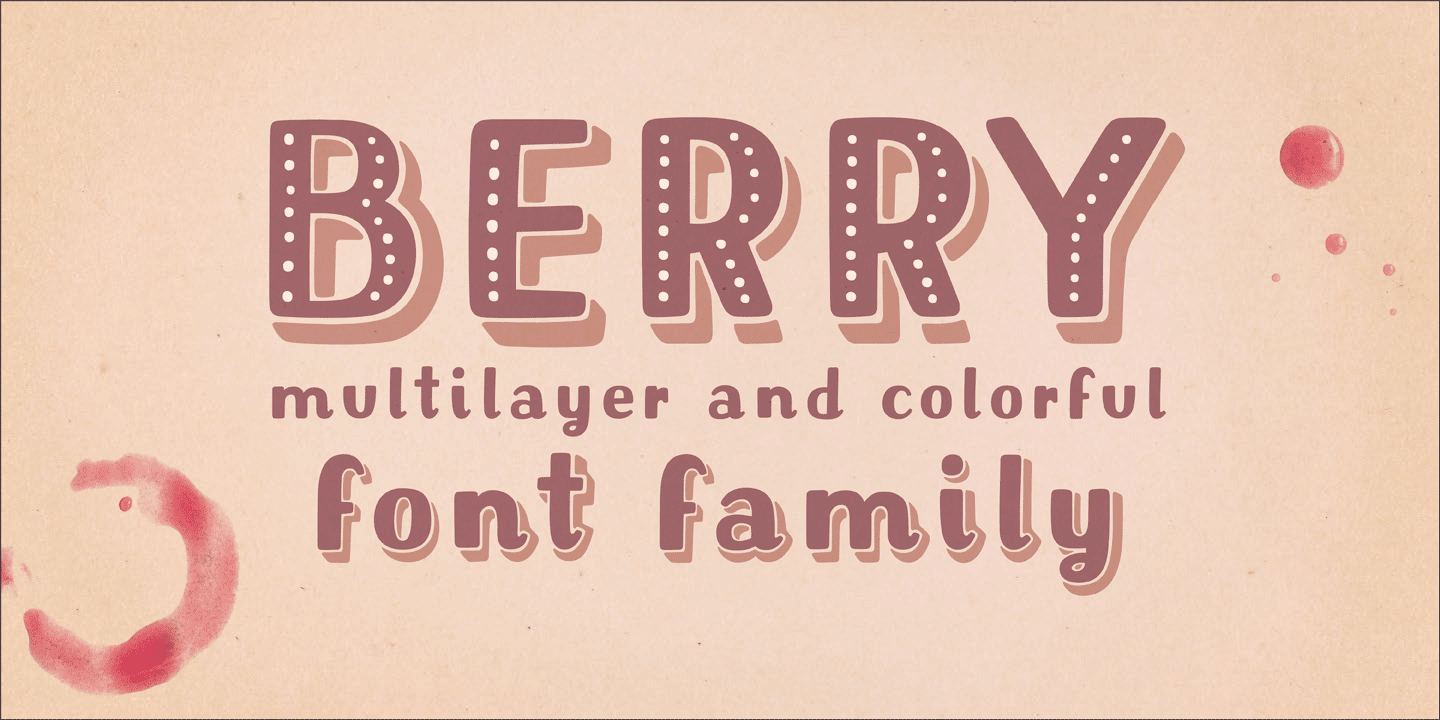 Пример шрифта Berry #1