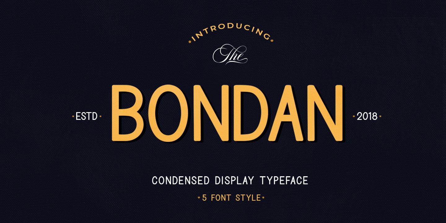 Пример шрифта Bondan #1