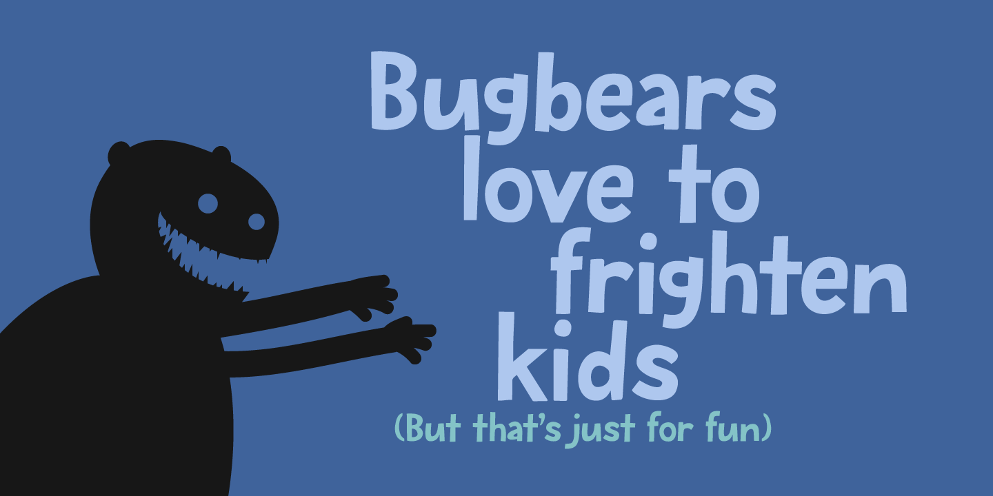 Пример шрифта Bugbear #4