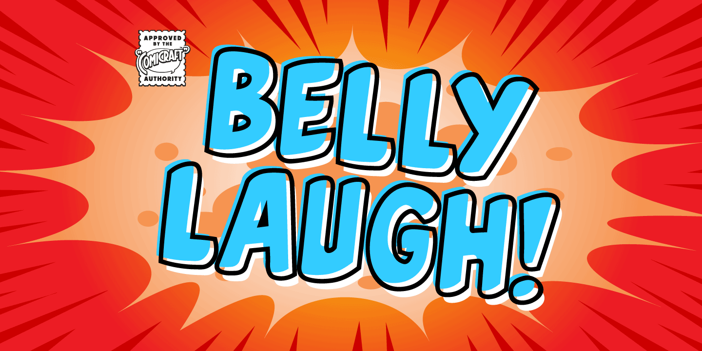 Пример шрифта CC Belly Laugh #1