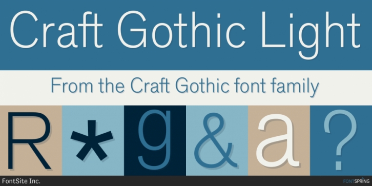 Пример шрифта Craft Gothic #2