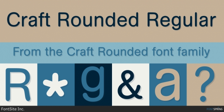 Пример шрифта Craft Rounded #1