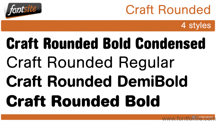 Пример шрифта Craft Rounded #2