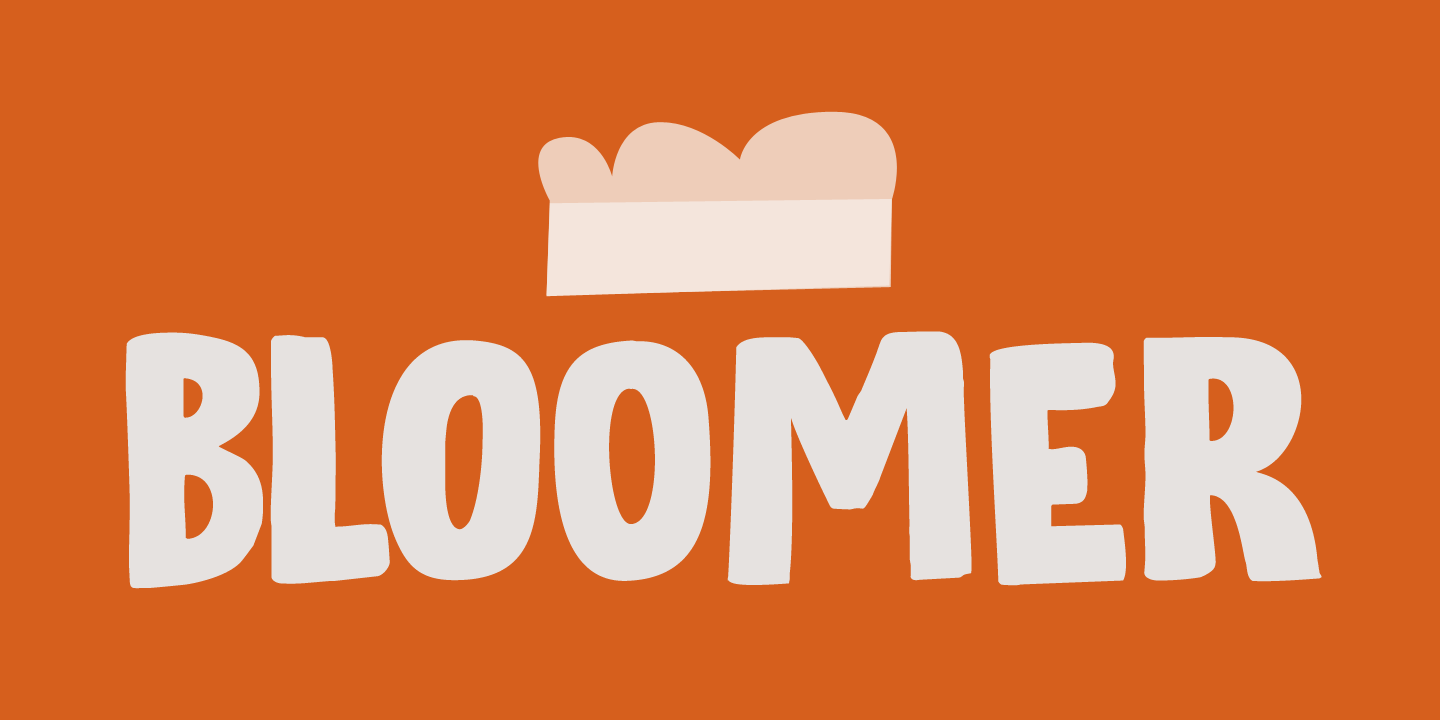 Пример шрифта Bloomer #1