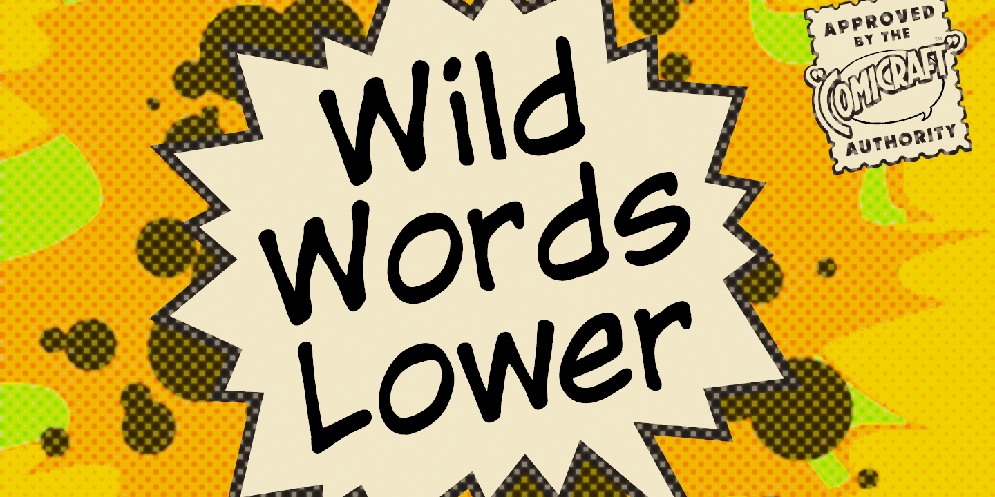 Пример шрифта WildWords Lower #1