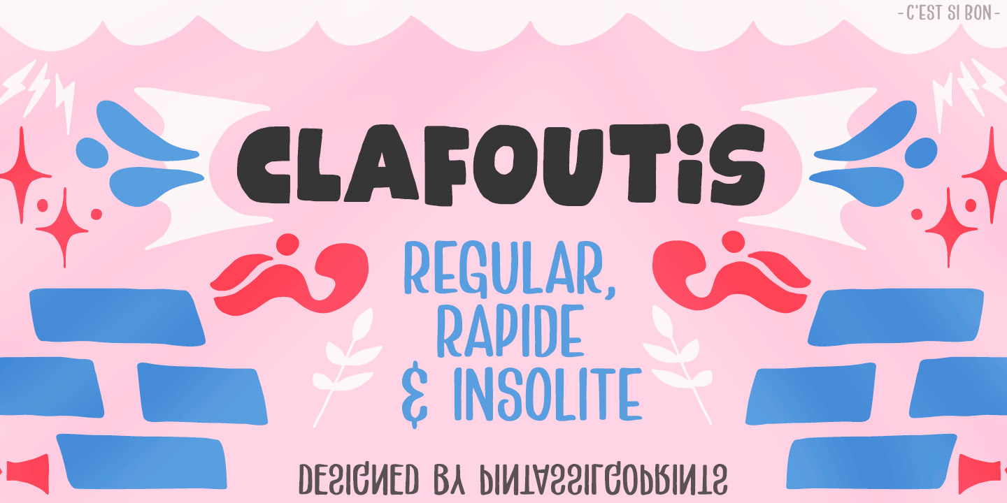Пример шрифта Clafoutis #1