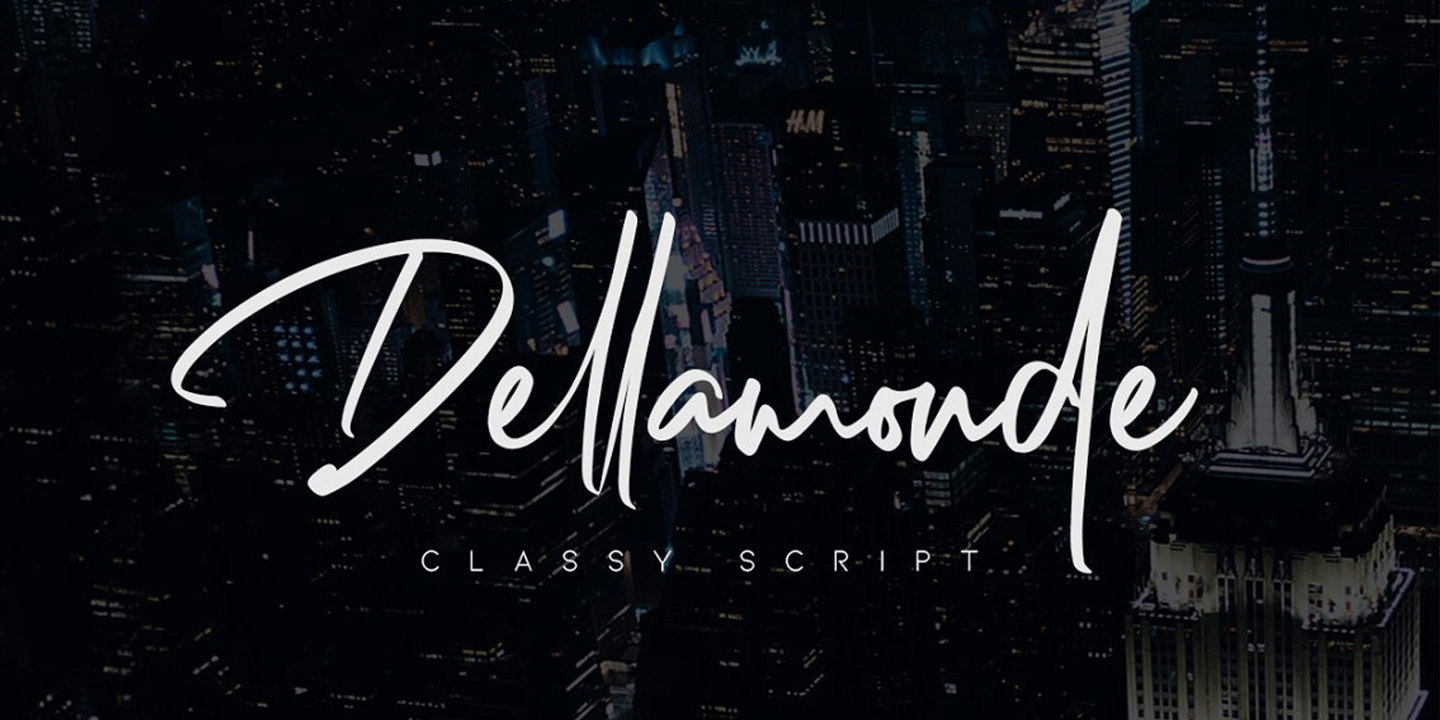 Пример шрифта Dellamonde #1