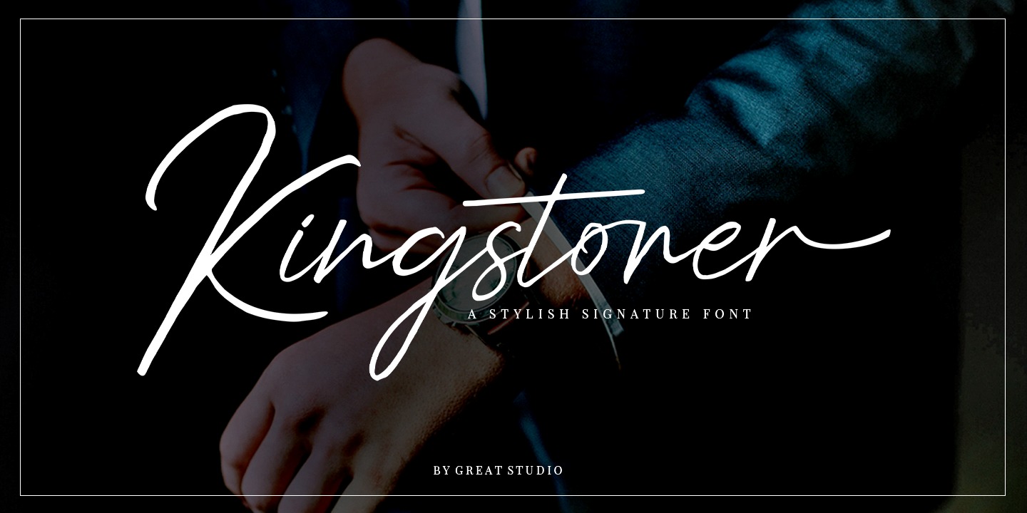 Пример шрифта Kingstoner Font #1