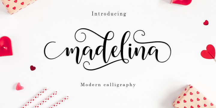 Пример шрифта Madelina Script #1